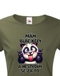Dámske tričko Panda - mam debilne reči