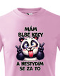 Detské tričko Panda - mám debilne reči