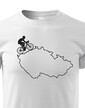 Dětské tričko pro cyklisty s mapou ČR