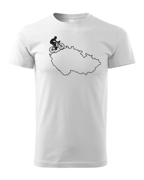 Dětské tričko pro cyklisty s mapou ČR