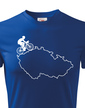 Dětské tričko pro cyklisty s mapou ČR