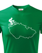 Dětské tričko pro cyklisty s mapou ČR