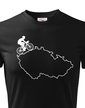 Dětské tričko pro cyklisty s mapou ČR
