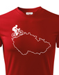 Dětské tričko pro cyklisty s mapou ČR