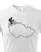 Dětské tričko pro cyklisty s mapou ČR