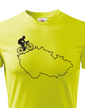 Dětské tričko pro cyklisty s mapou ČR