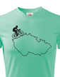 Dětské tričko pro cyklisty s mapou ČR