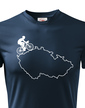Dětské tričko pro cyklisty s mapou ČR