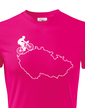 Dětské tričko pro cyklisty s mapou ČR
