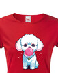 Dámské tričko Pejsek s balónkem