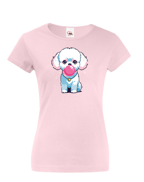 Dámské tričko Pejsek s balónkem