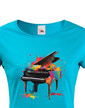 Dámské tričko - barevný klavír