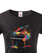 Dámské tričko - barevný klavír