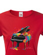Dámské tričko - barevný klavír