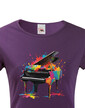 Dámské tričko - barevný klavír