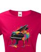 Dámské tričko - barevný klavír