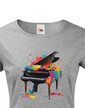 Dámské tričko - barevný klavír