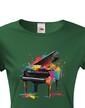 Dámské tričko - barevný klavír