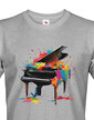 Pánské tričko - barevný klavír