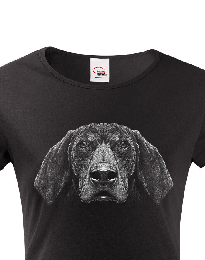 Dámské tričko - Modrý coonhound