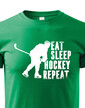 Dětské tričko Eat, sleep, hockey, repeat