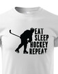 Dětské tričko Eat, sleep, hockey, repeat