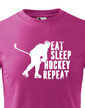 Dětské tričko Eat, sleep, hockey, repeat