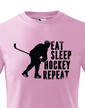 Dětské tričko Eat, sleep, hockey, repeat