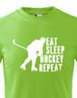 Dětské tričko Eat, sleep, hockey, repeat