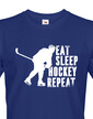 Pánské tričko Eat, sleep, hockey, repeat