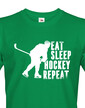 Pánské tričko Eat, sleep, hockey, repeat