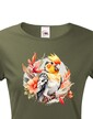 Dámské tričko Papoušek kakadu