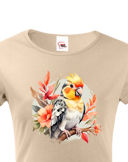 Dámské tričko Papoušek kakadu