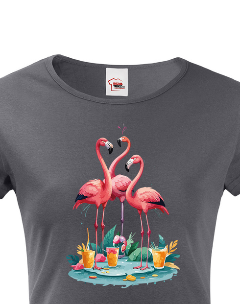 Dámské tričko Plameňák