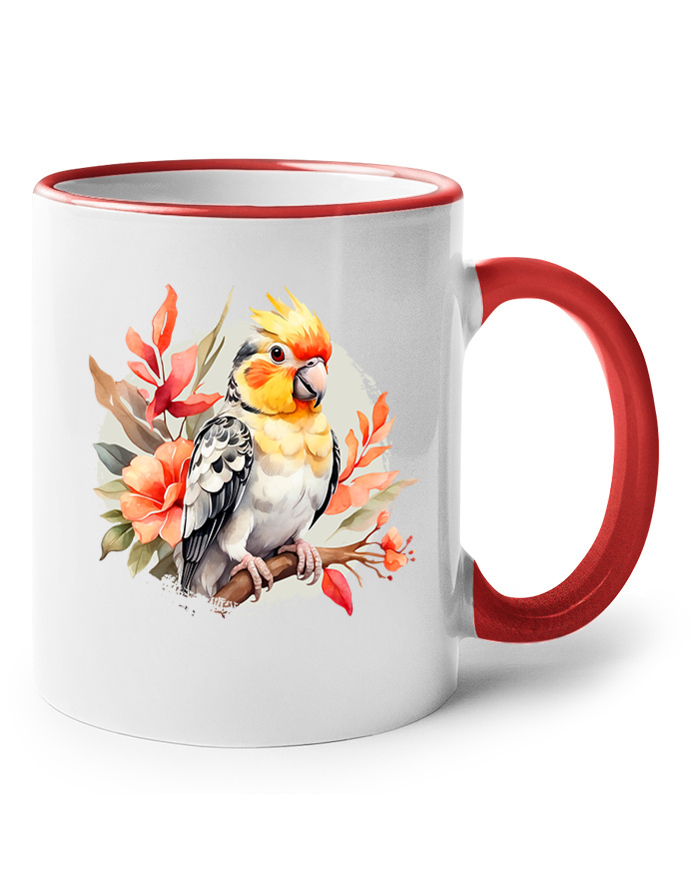 Keramický hrnek Papoušek kakadu
