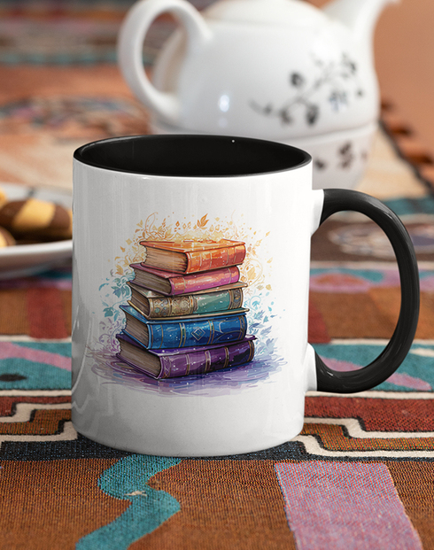 Keramický hrnek Knihy