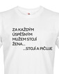 Pánské tričko Za každým úspešným mužom stojí žena