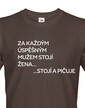 Pánské tričko Za každým úspešným mužom stojí žena