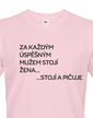 Pánské tričko Za každým úspešným mužom stojí žena