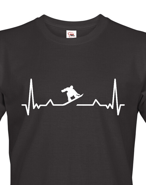 Pánské tričko Tep - snowboard