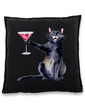 Polštářek Kočka s martini