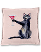 Polštářek Kočka s martini