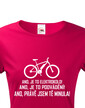 Dámské tričko Jazdím na elektrobicykli