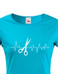Dámské tričko Tep - Kadeřnické nůžky
