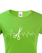 Dámské tričko Tep - Kadeřnické nůžky