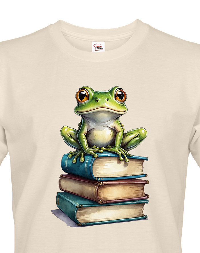 Pánské tričko Žába a knihy