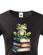 Dámské tričko Žába a knihy
