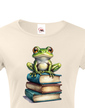 Dámské tričko Žába a knihy