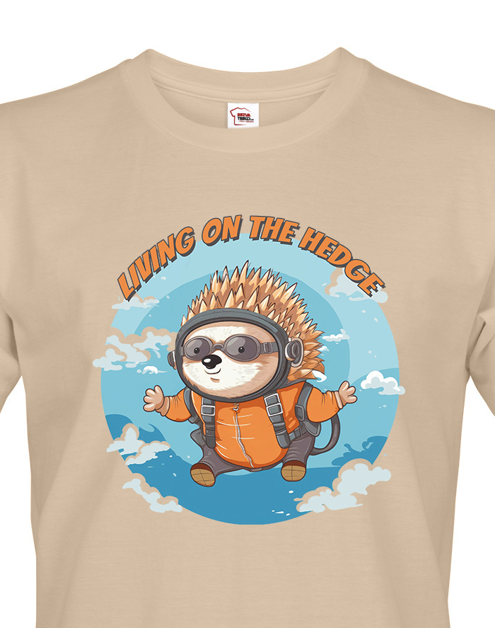 Pánské tričko Ježek parašutista