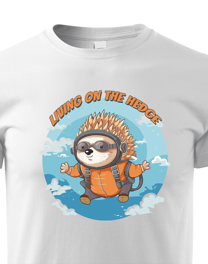 Dětské tričko Ježek parašutista